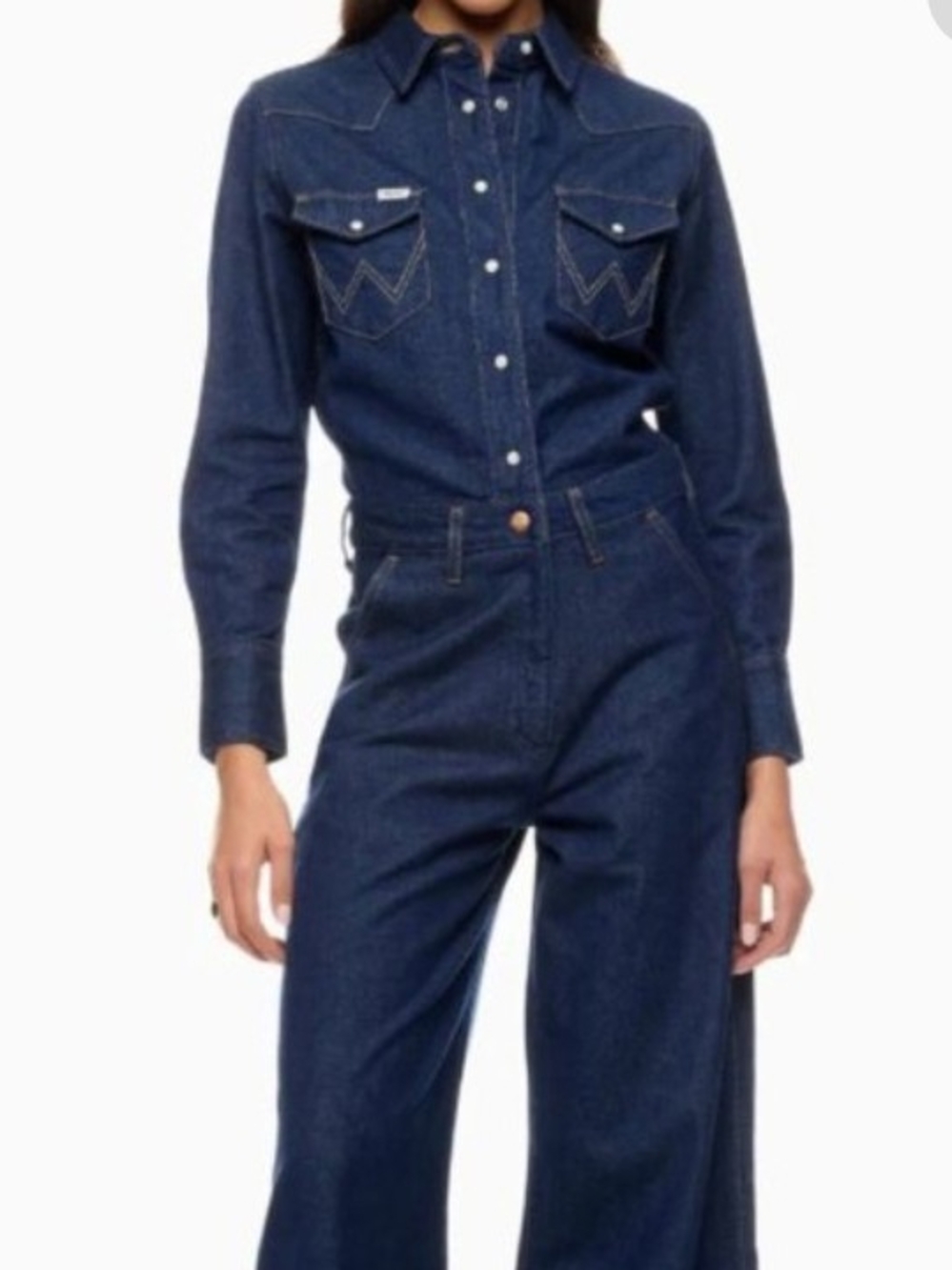 Wrangler Dark Blue Denim Women's Jumpsuit